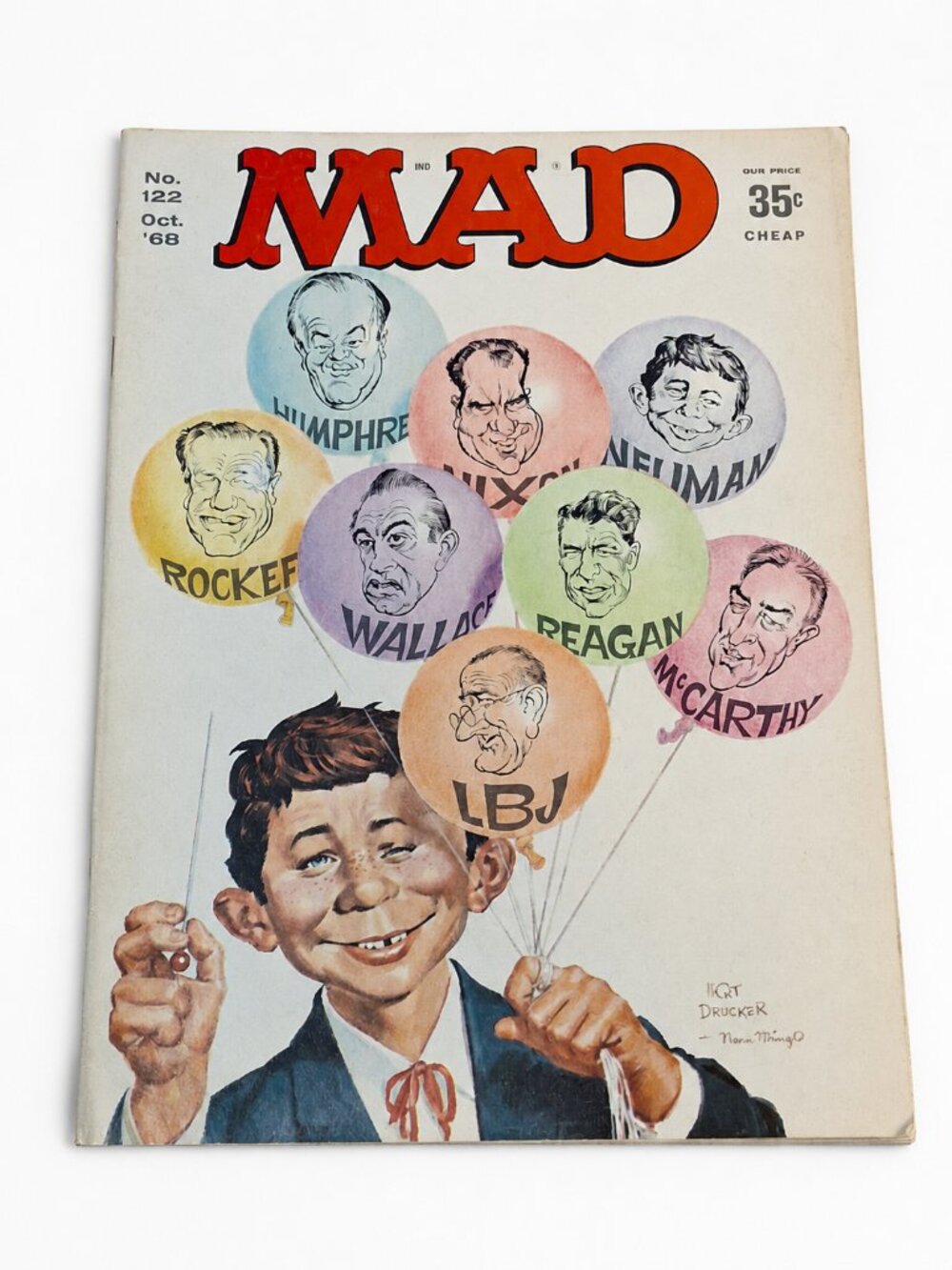 Vintage MAD Magazine #122 (October 1968) - Election Edition